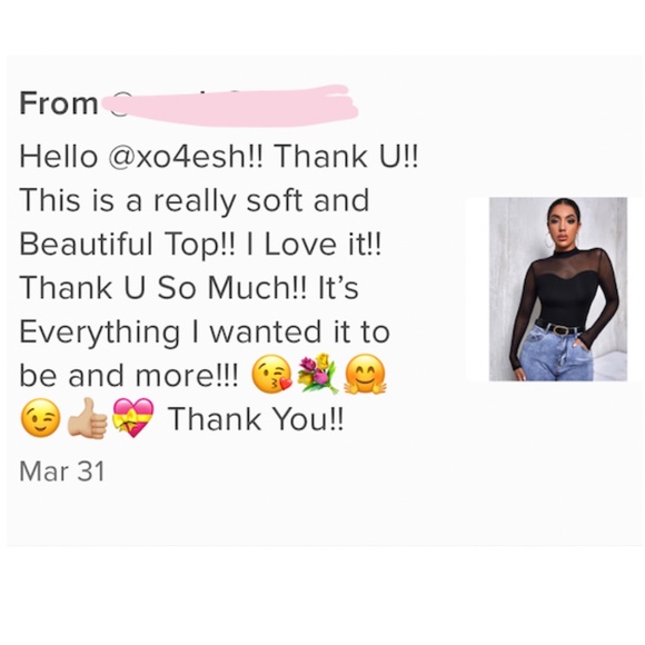 Black Mesh Long Sleeve Shirt - Picture 6 of 9